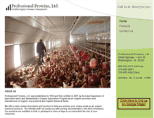 Tablet Screenshot of professionalproteinsltd.com